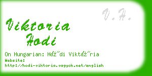 viktoria hodi business card